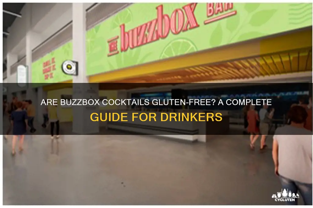 are buzzbox cocktails gluten free