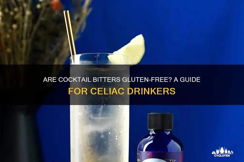 are cocktail bitters gluten free
