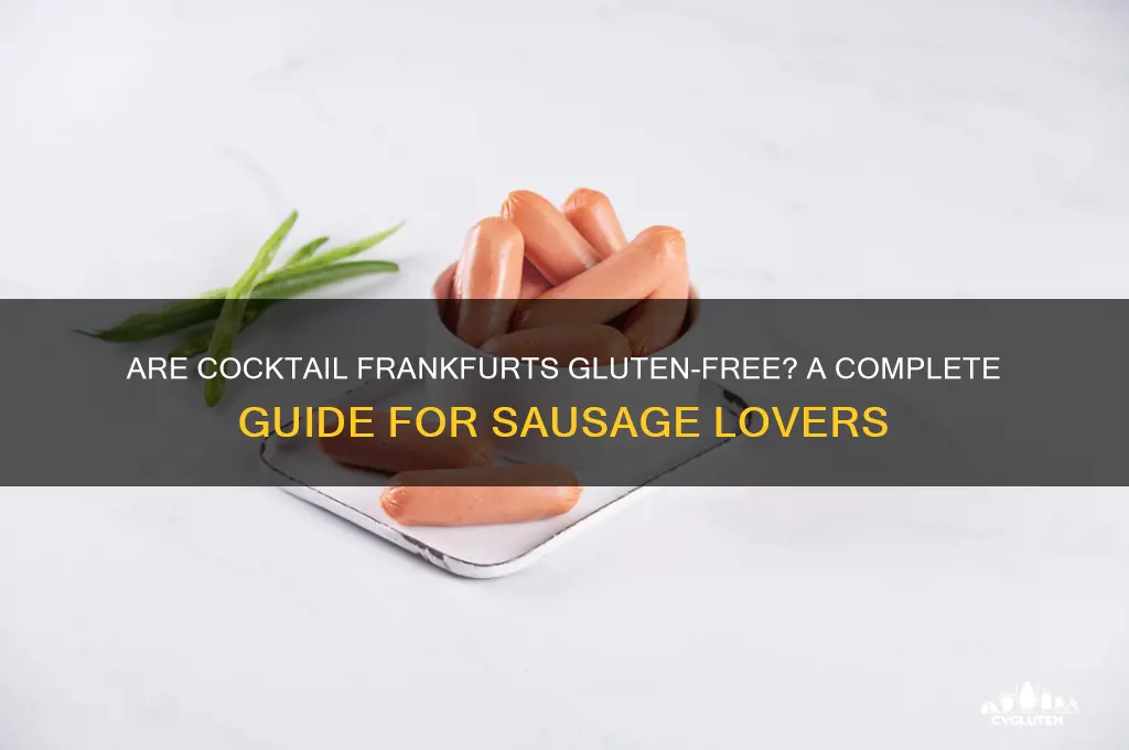 are cocktail frankfurts gluten free
