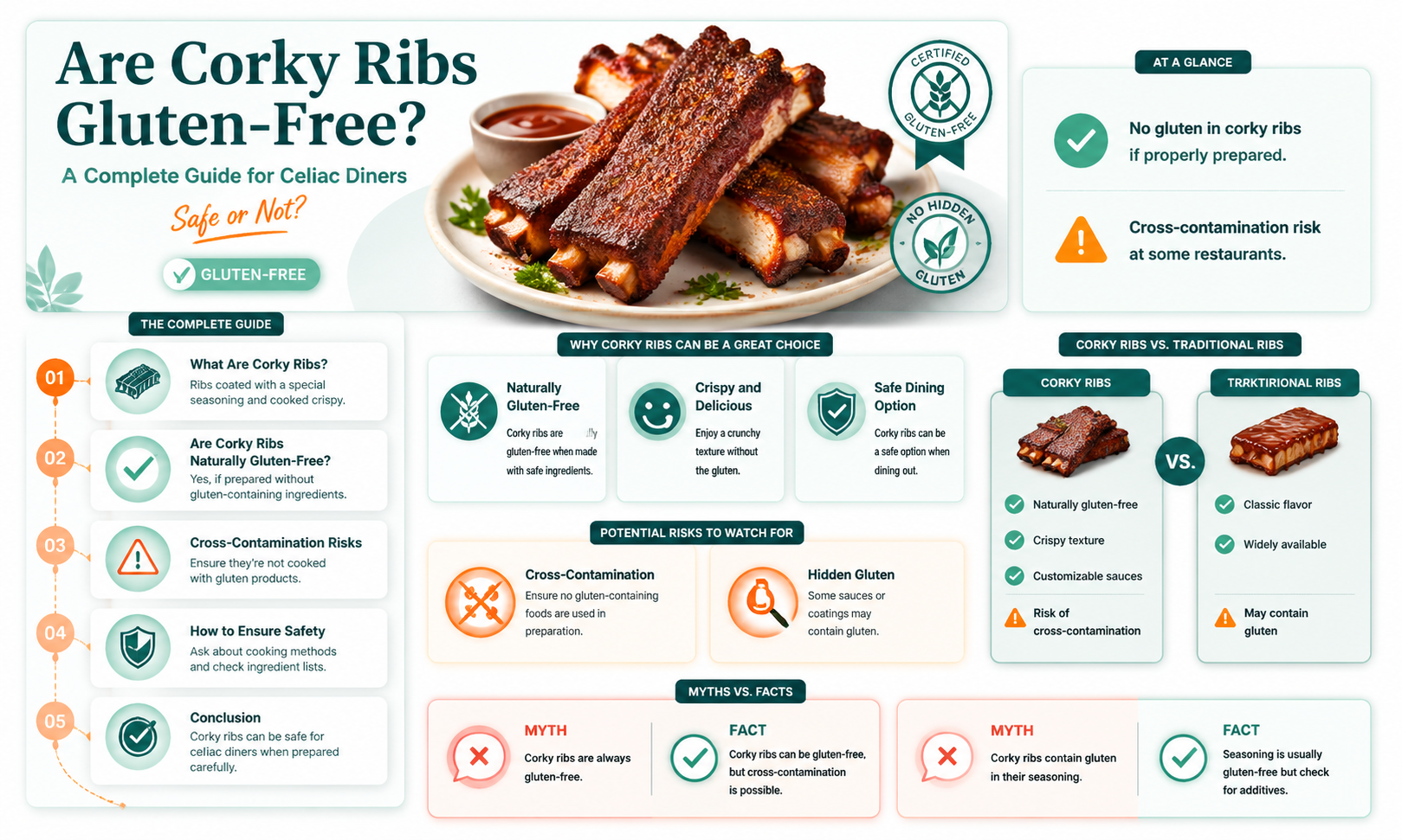are corky ribs gluten free