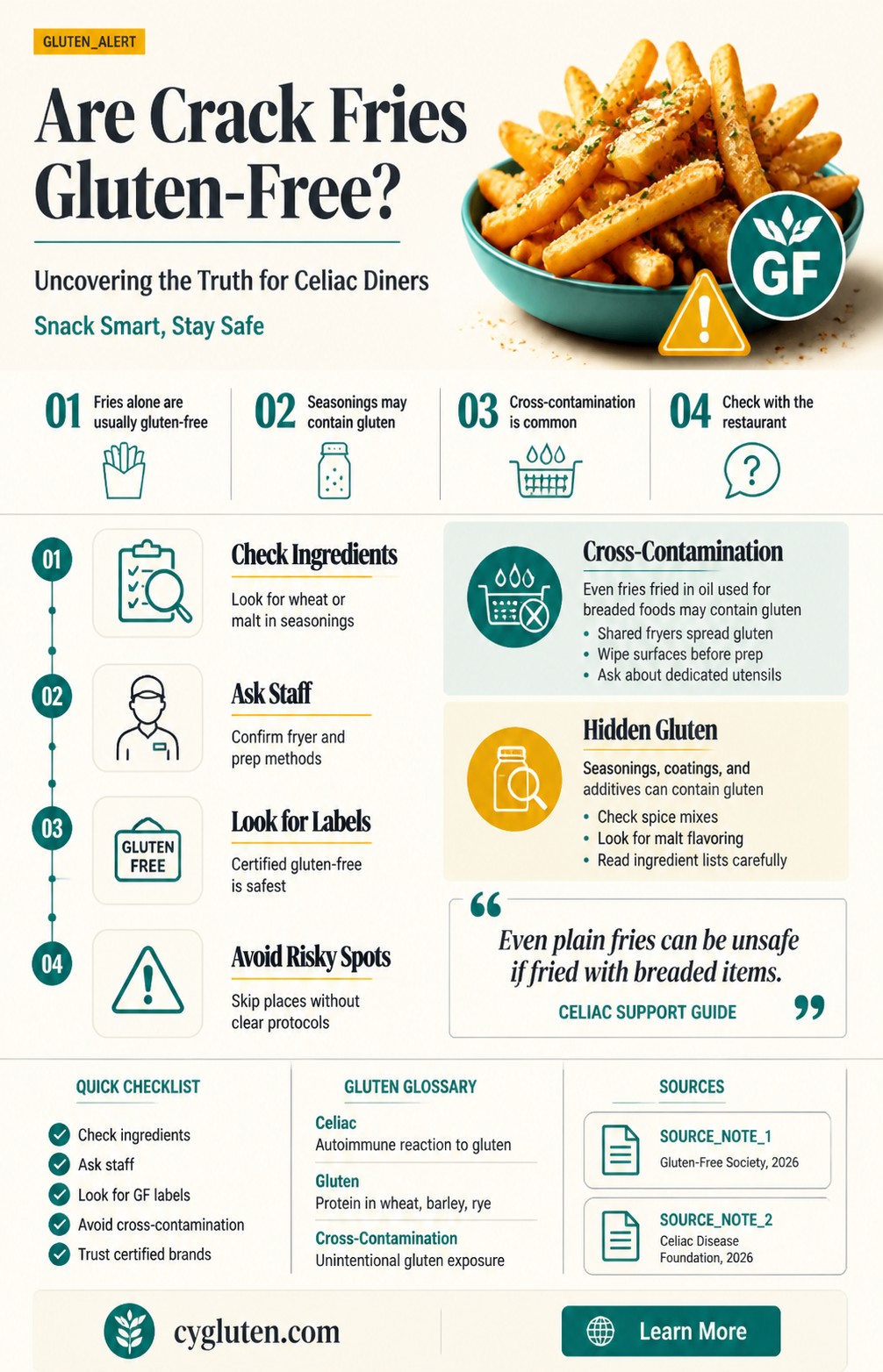 are crack fries gluten free