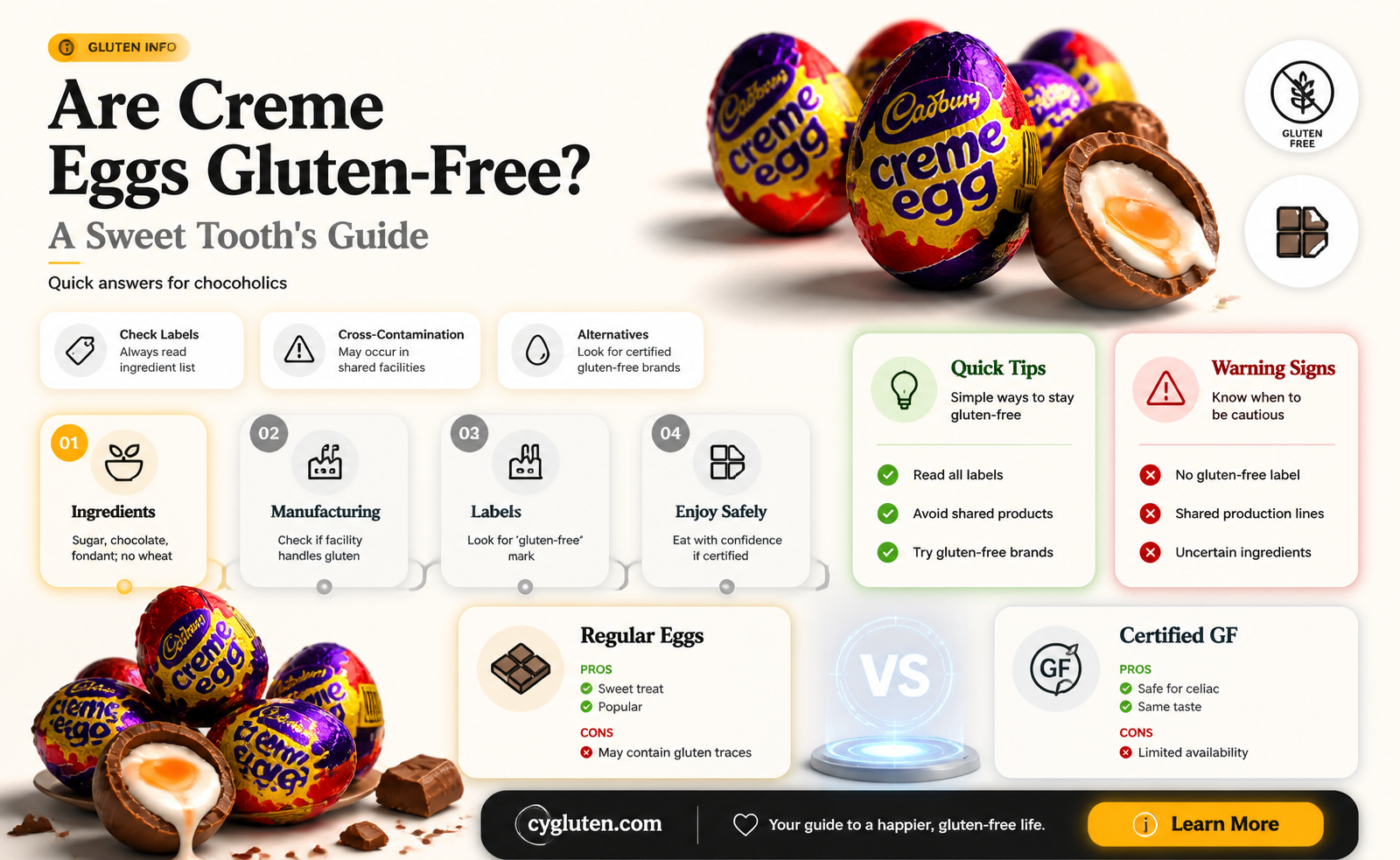 are creme eggs gluten-free
