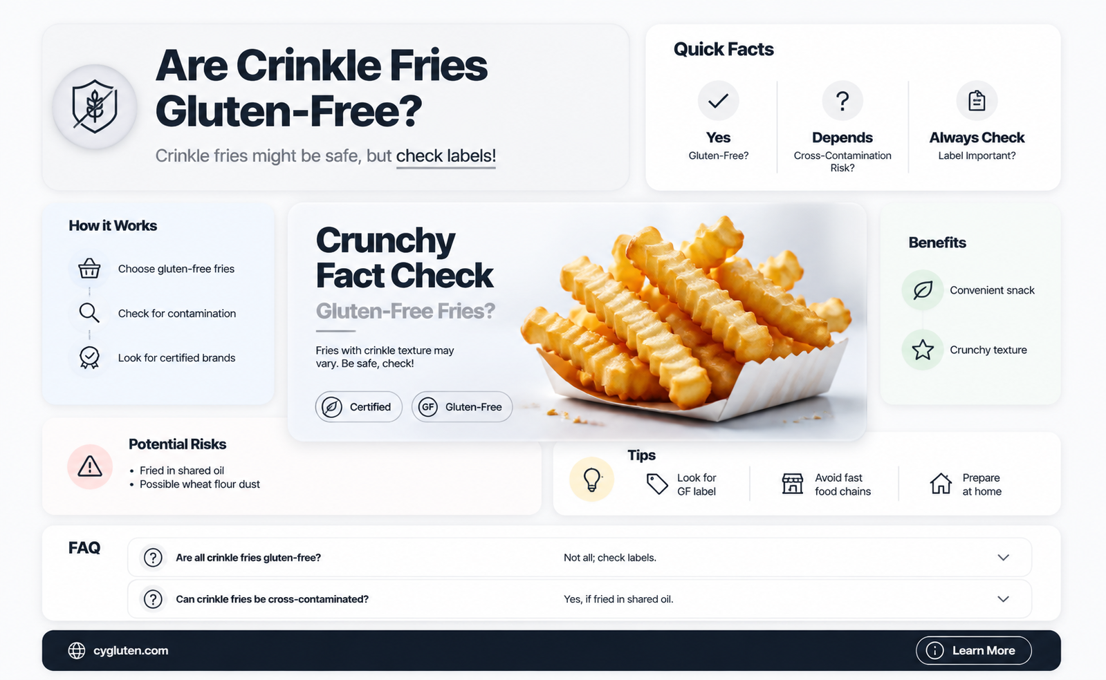 are crinkle fries gluten free