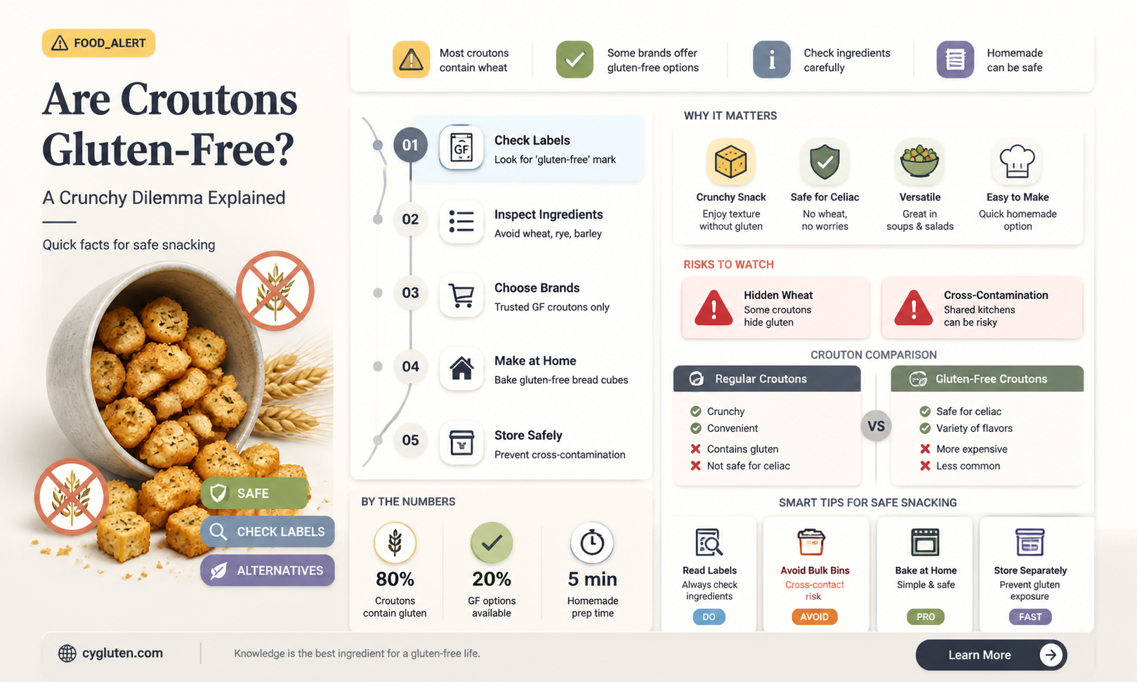 are crutons gluten free