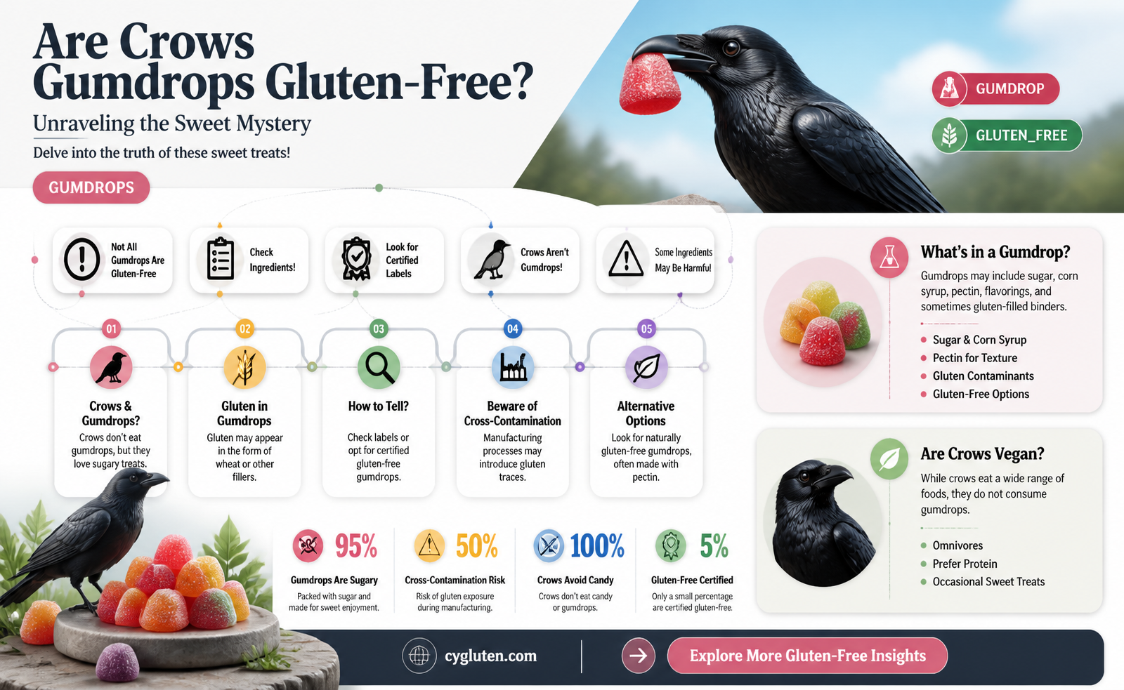 are crows gumdrops gluten free