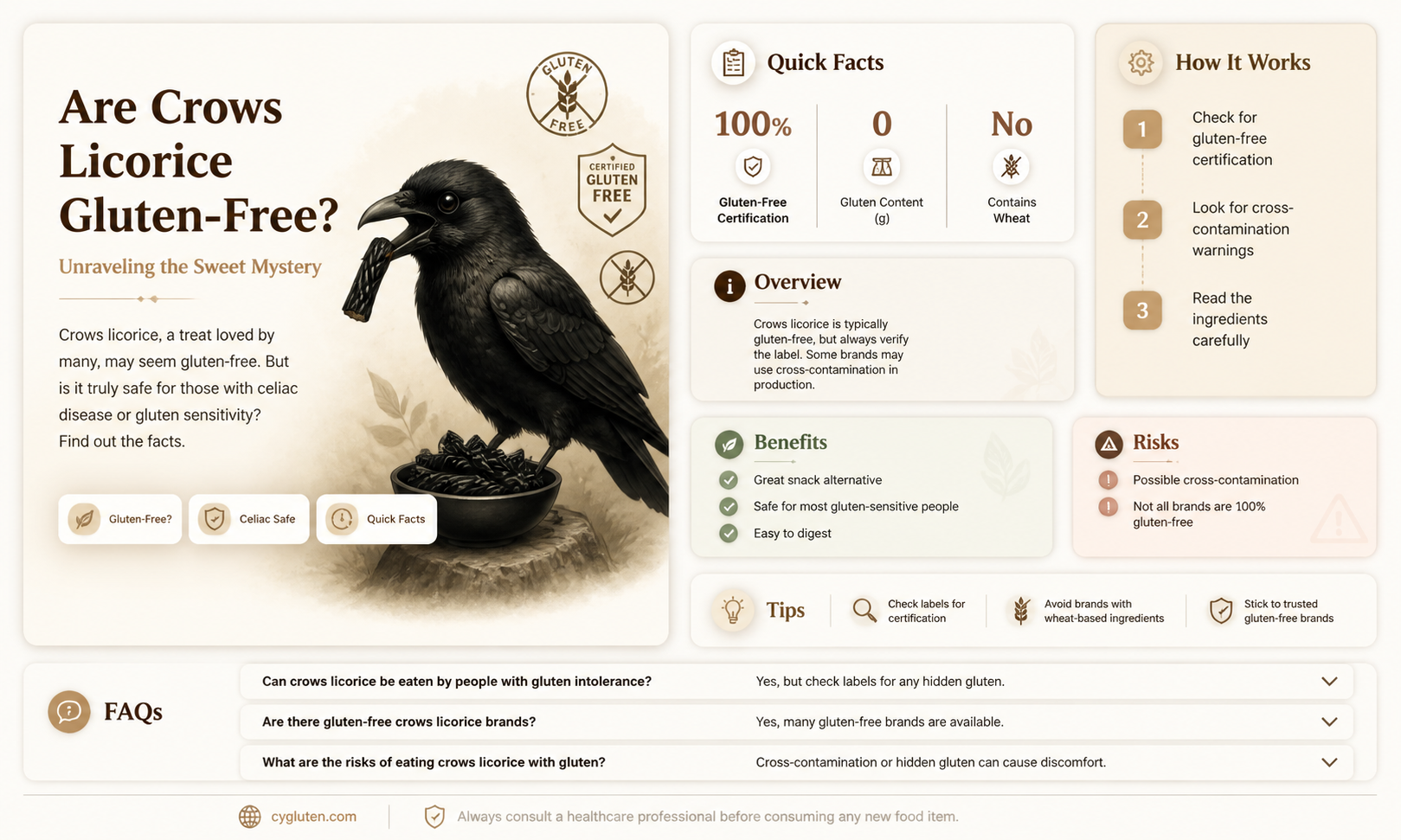 are crows licorice gluten free