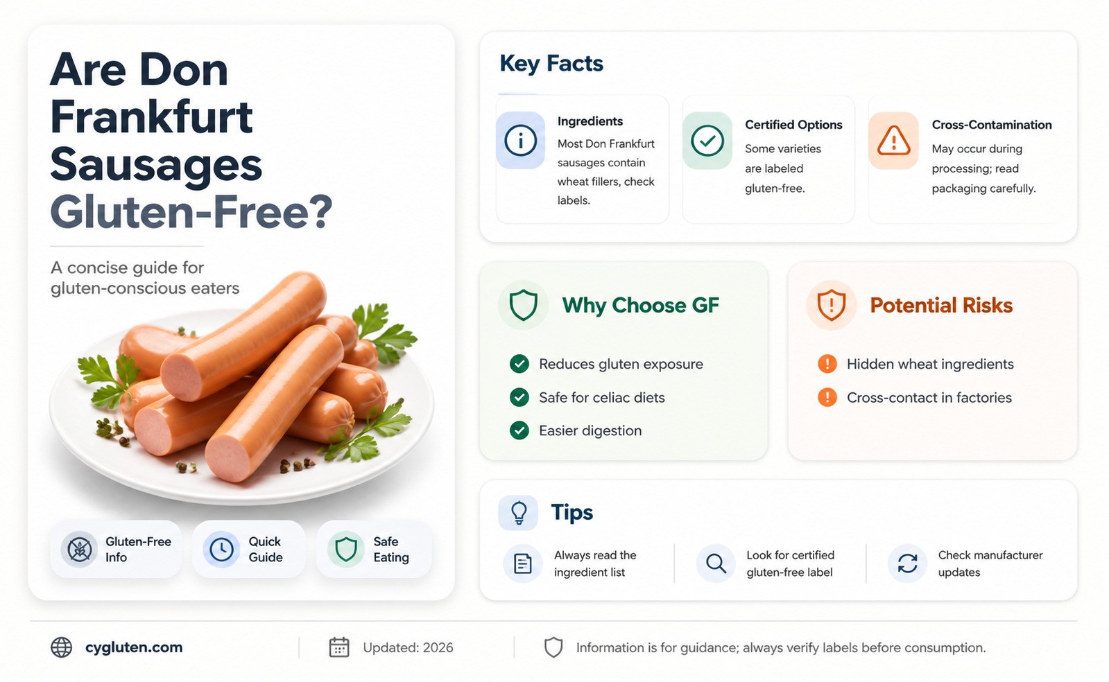 are don frankfurts gluten free