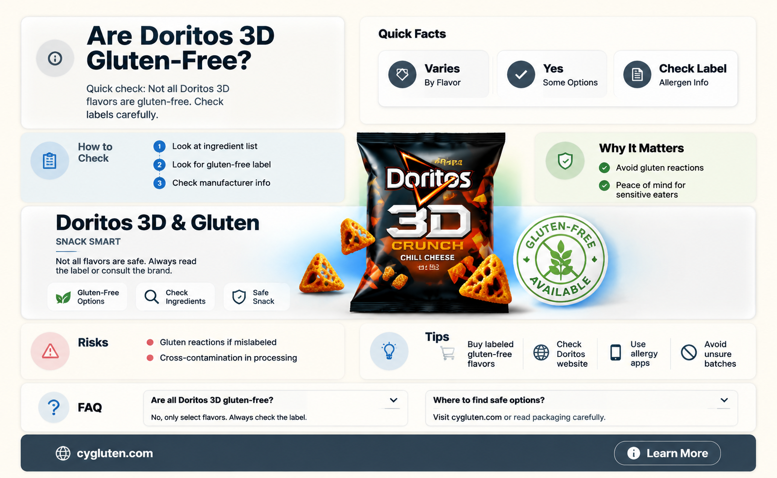 are doritos 3d gluten free