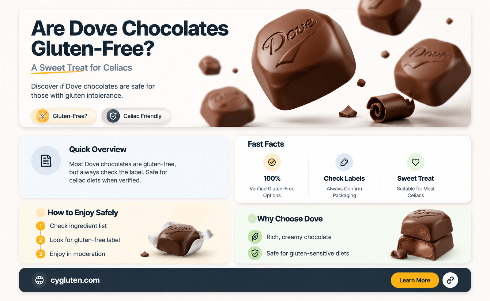 are dove promises gluten free