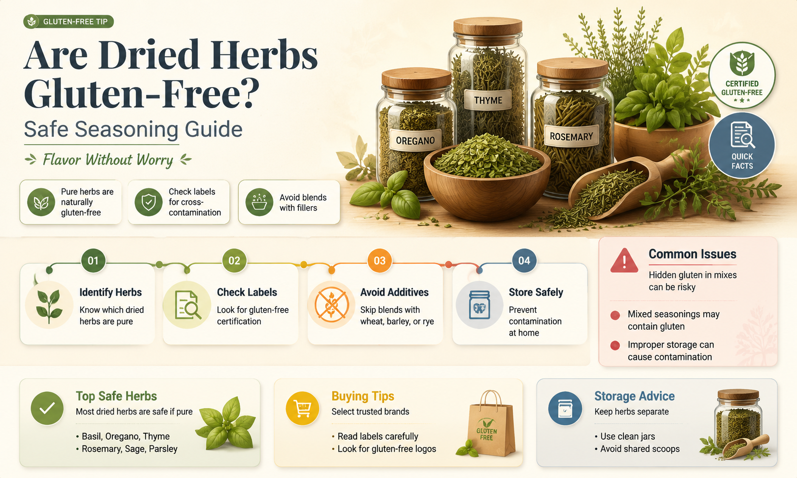 are dried herbs gluten free