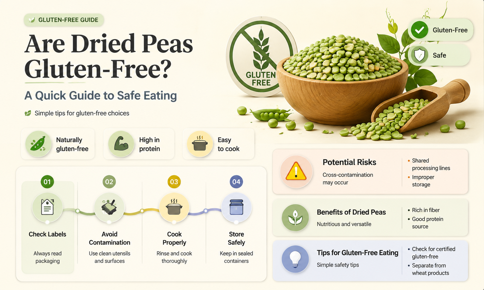 are dried peas gluten free