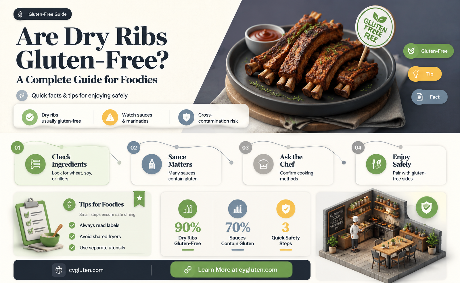are dry ribs gluten free