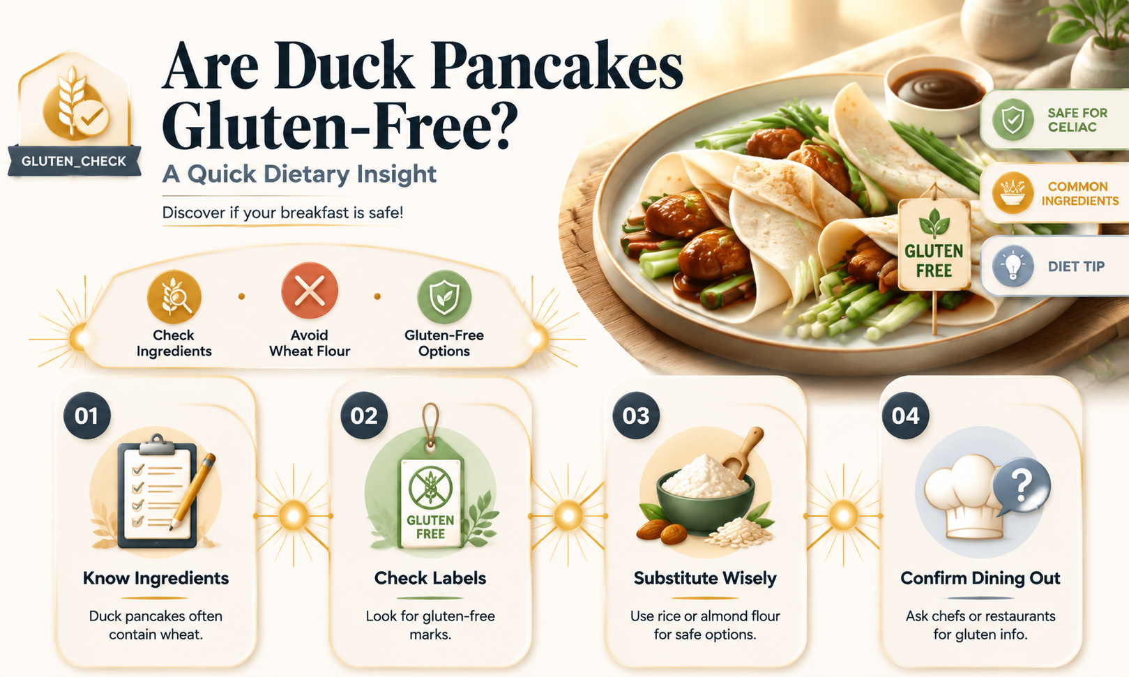 are duck pancakes gluten free