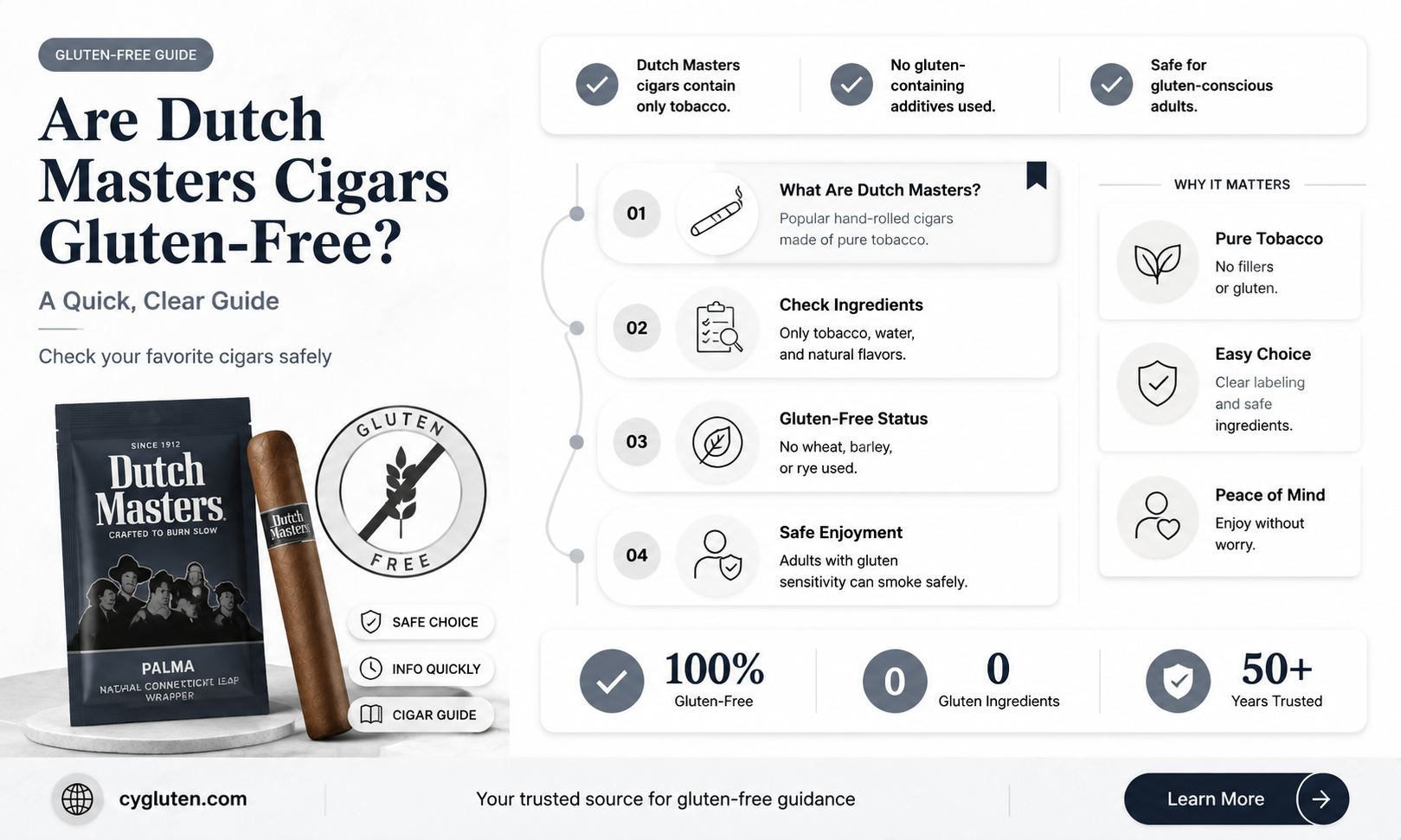are dutch masters gluten free
