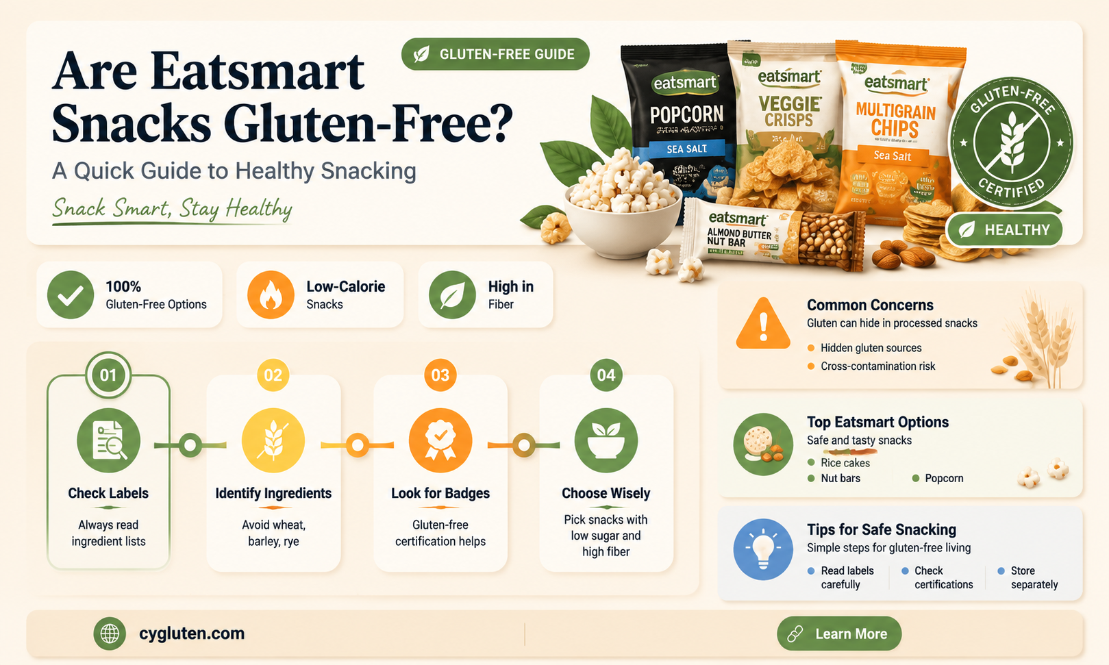 are eatsmart snacks gluten free