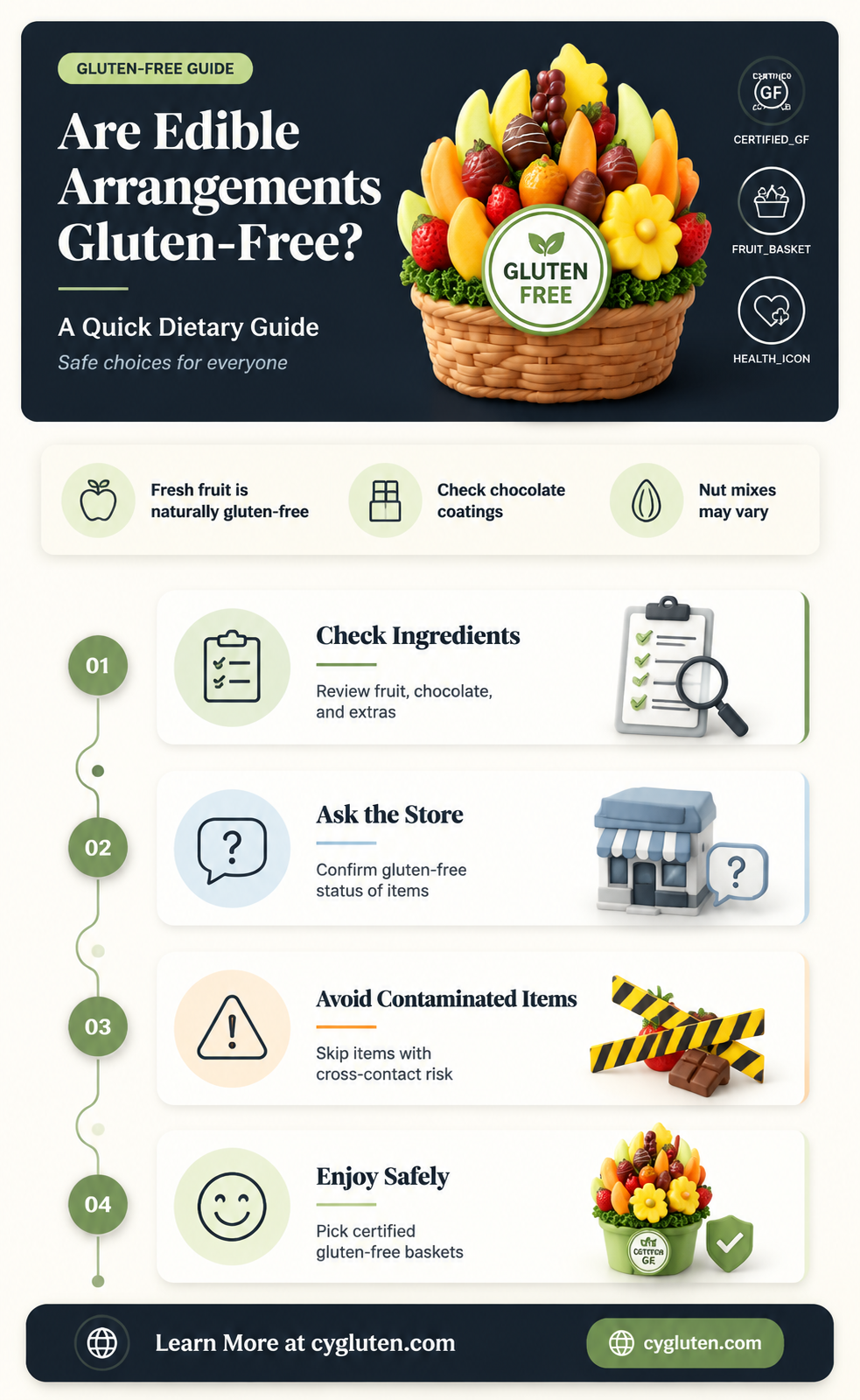 are edible arrangements gluten free
