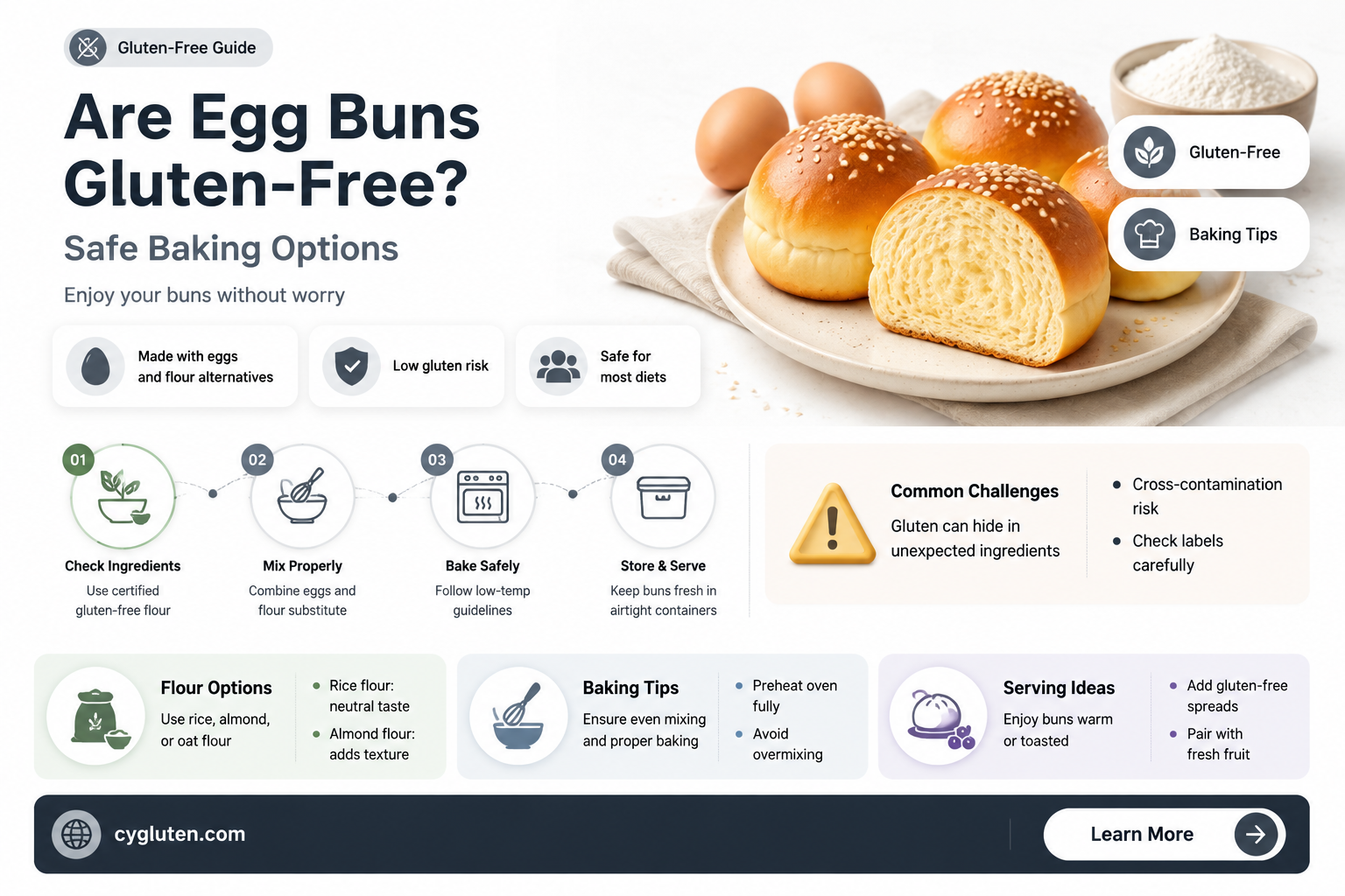 are egg buns gluten free