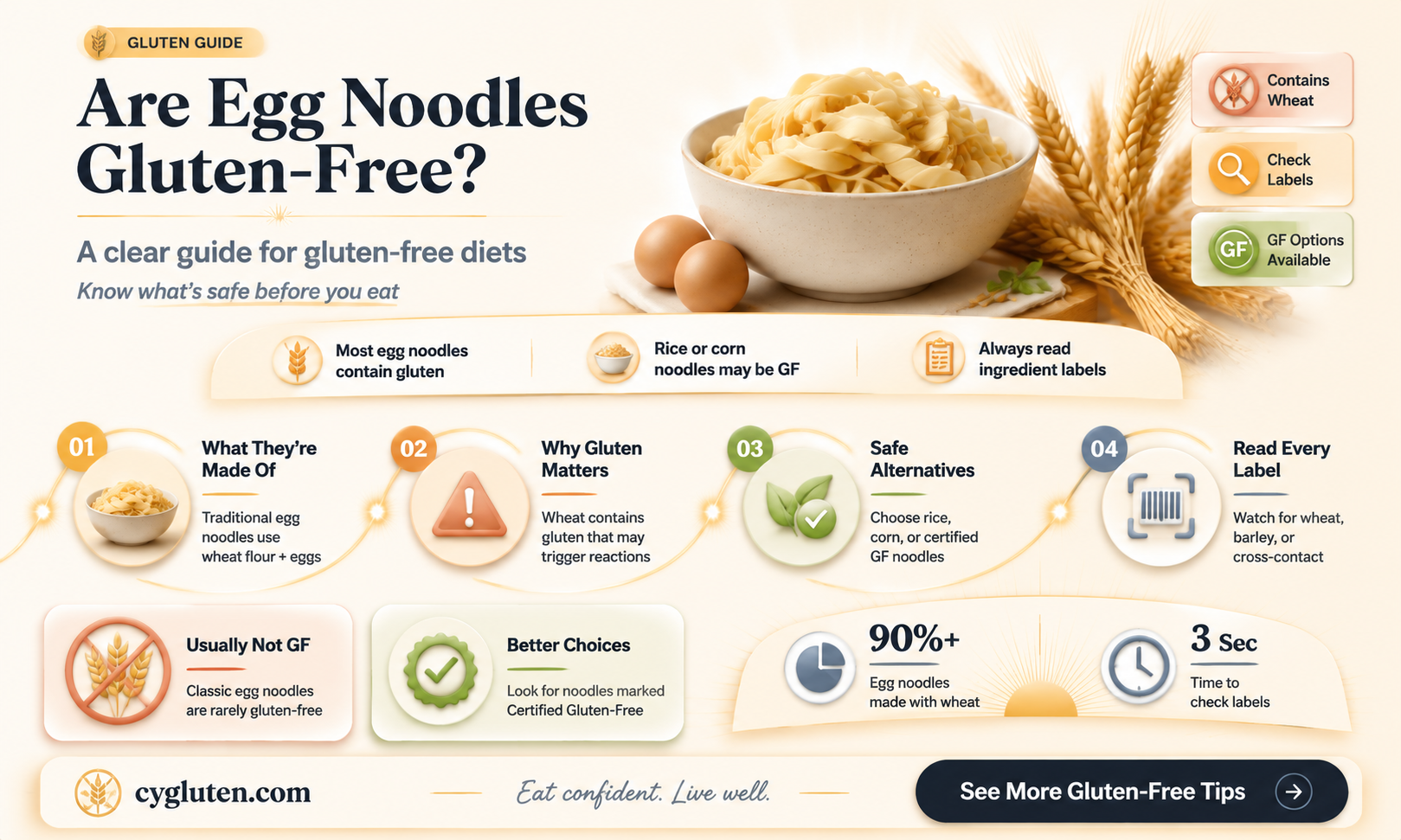 are eggs noodles gluten free