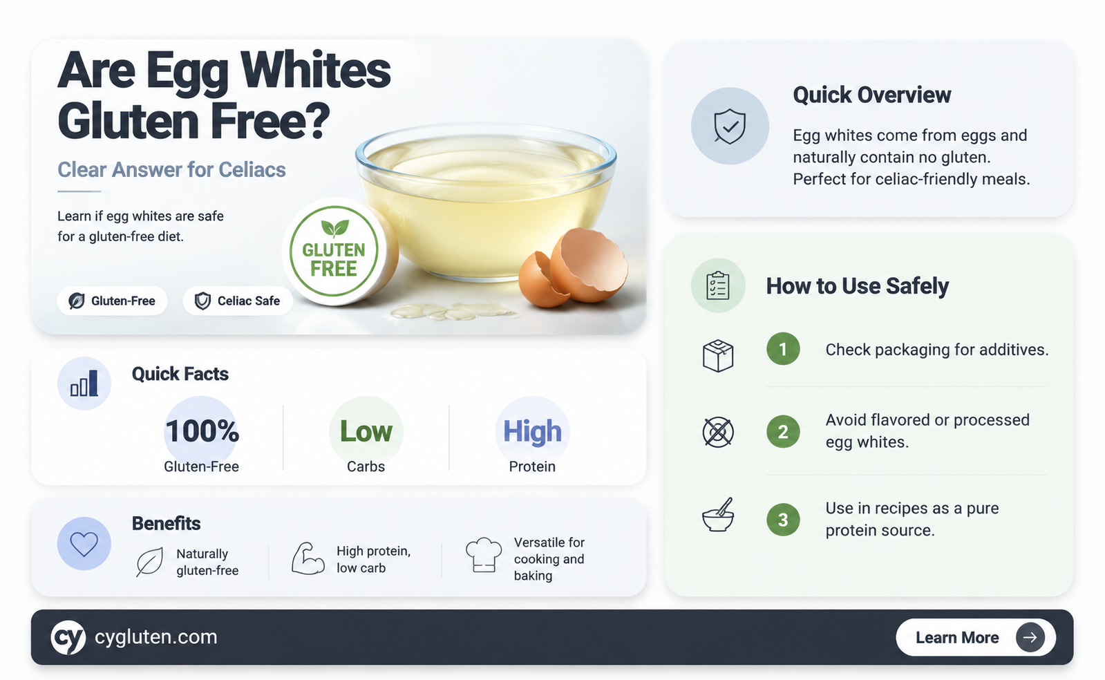 are egg whites gluten free