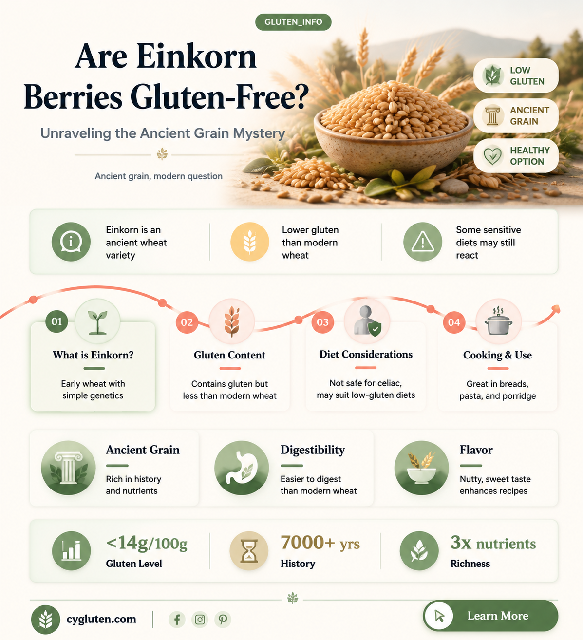 are einkorn berries gluten free