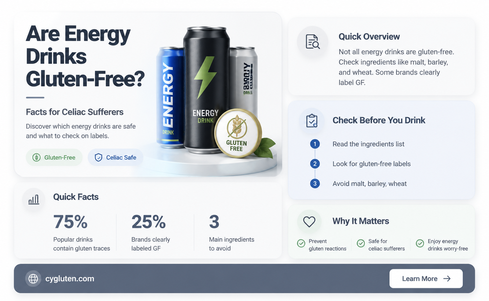 are energy drinks gluten free