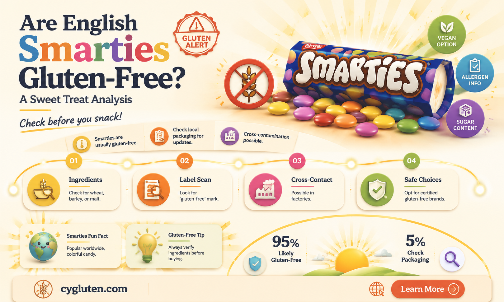 are english smarties gluten free