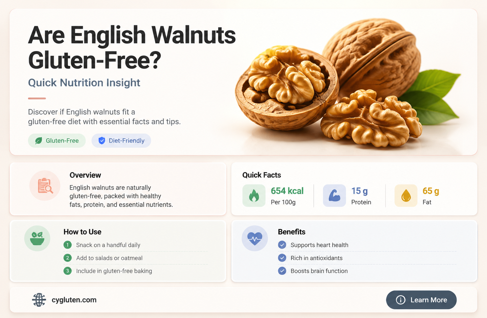 are english walnuts gluten free