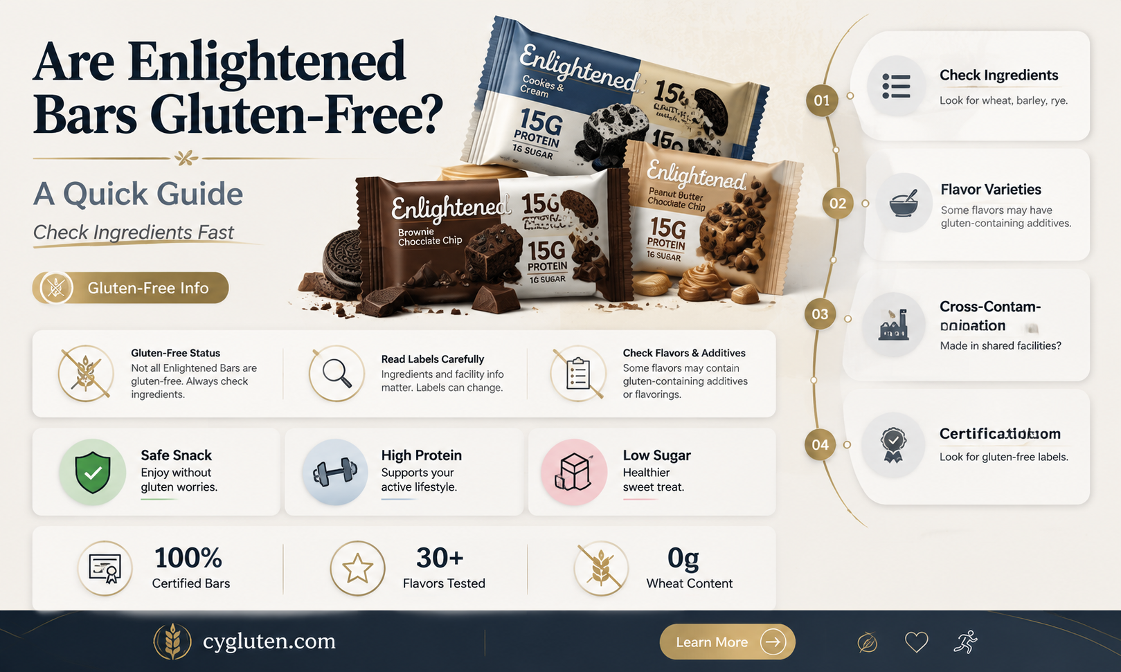 are enlightened bars gluten free