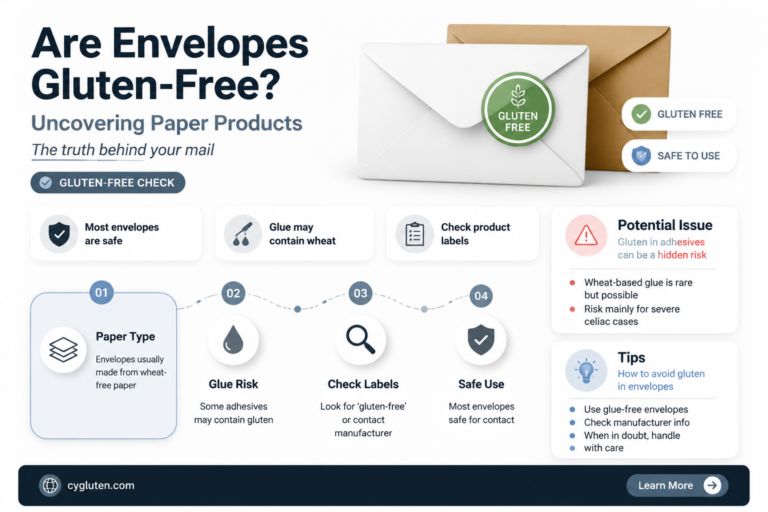 are envelopes gluten free