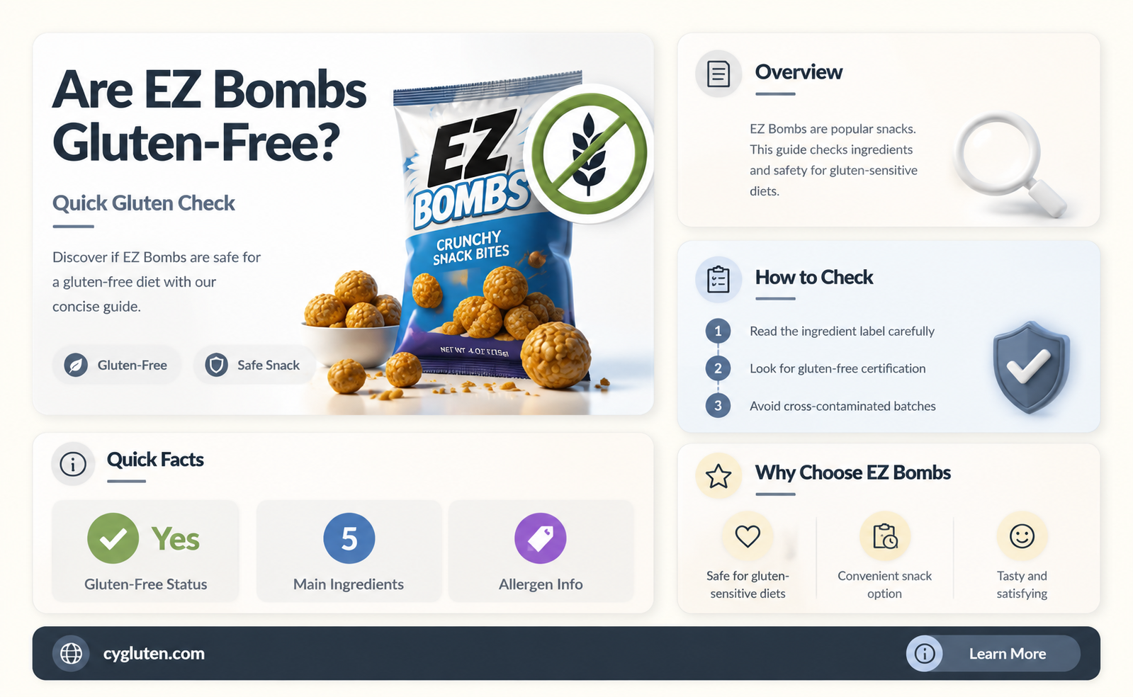 are ez bombs gluten free