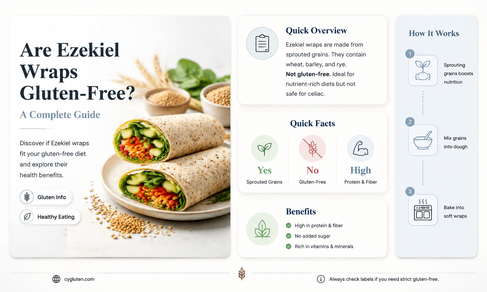 are ezekiel wraps gluten free