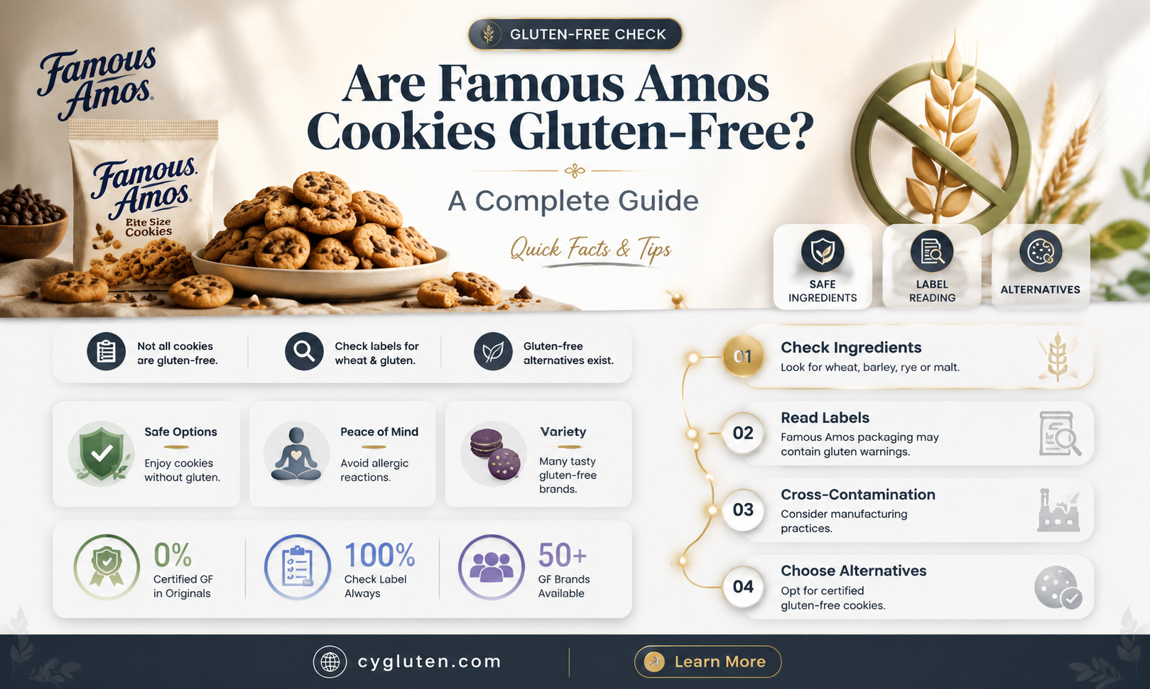 are famous amos gluten free