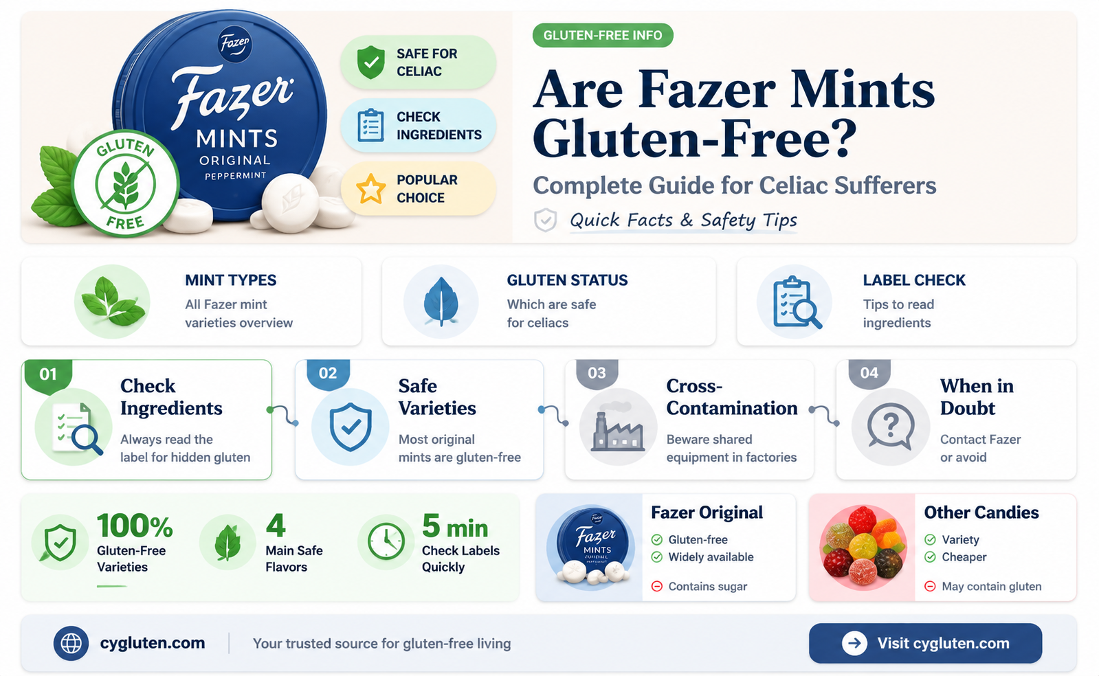 are fazermints gluten free