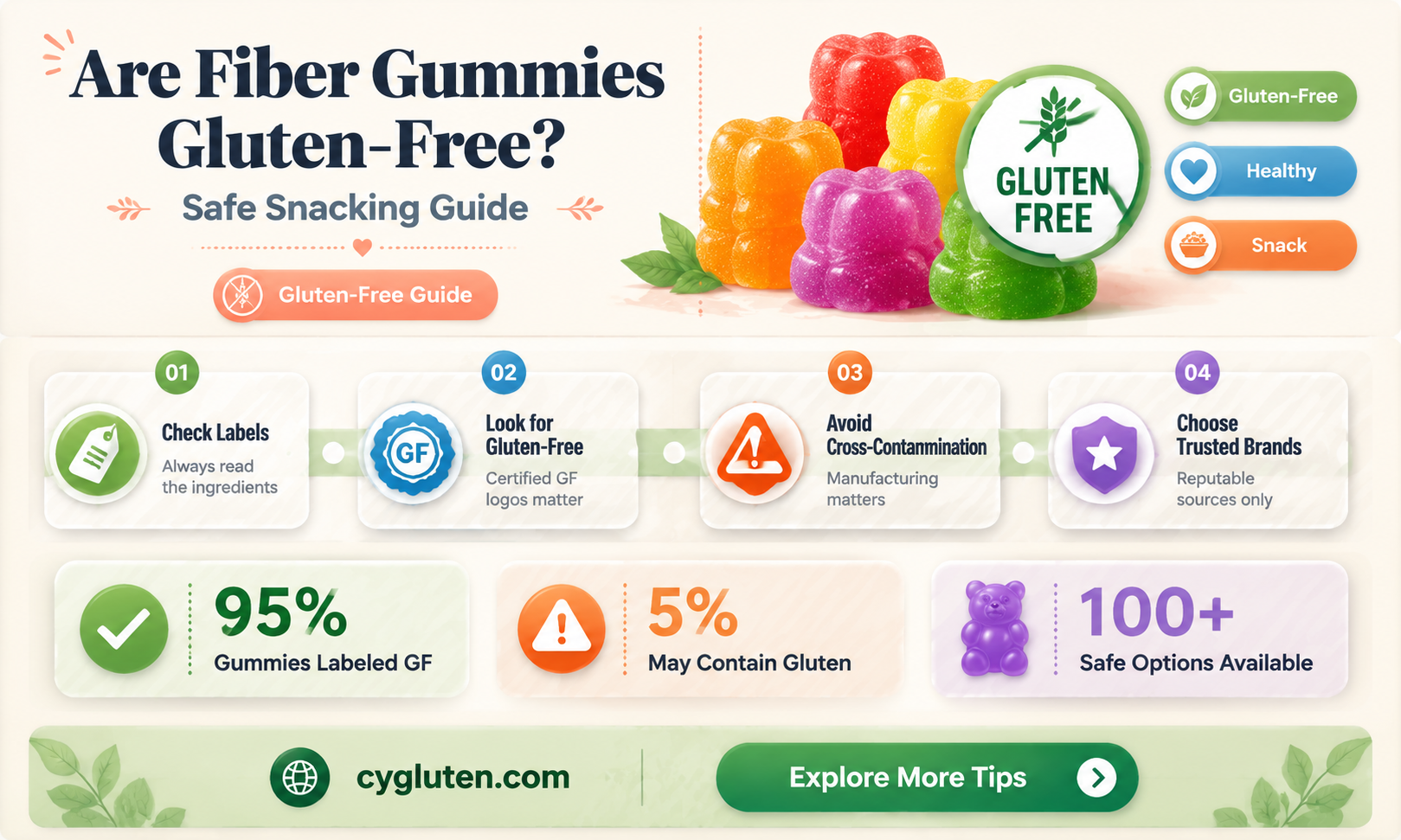 are fiber gummies gluten free