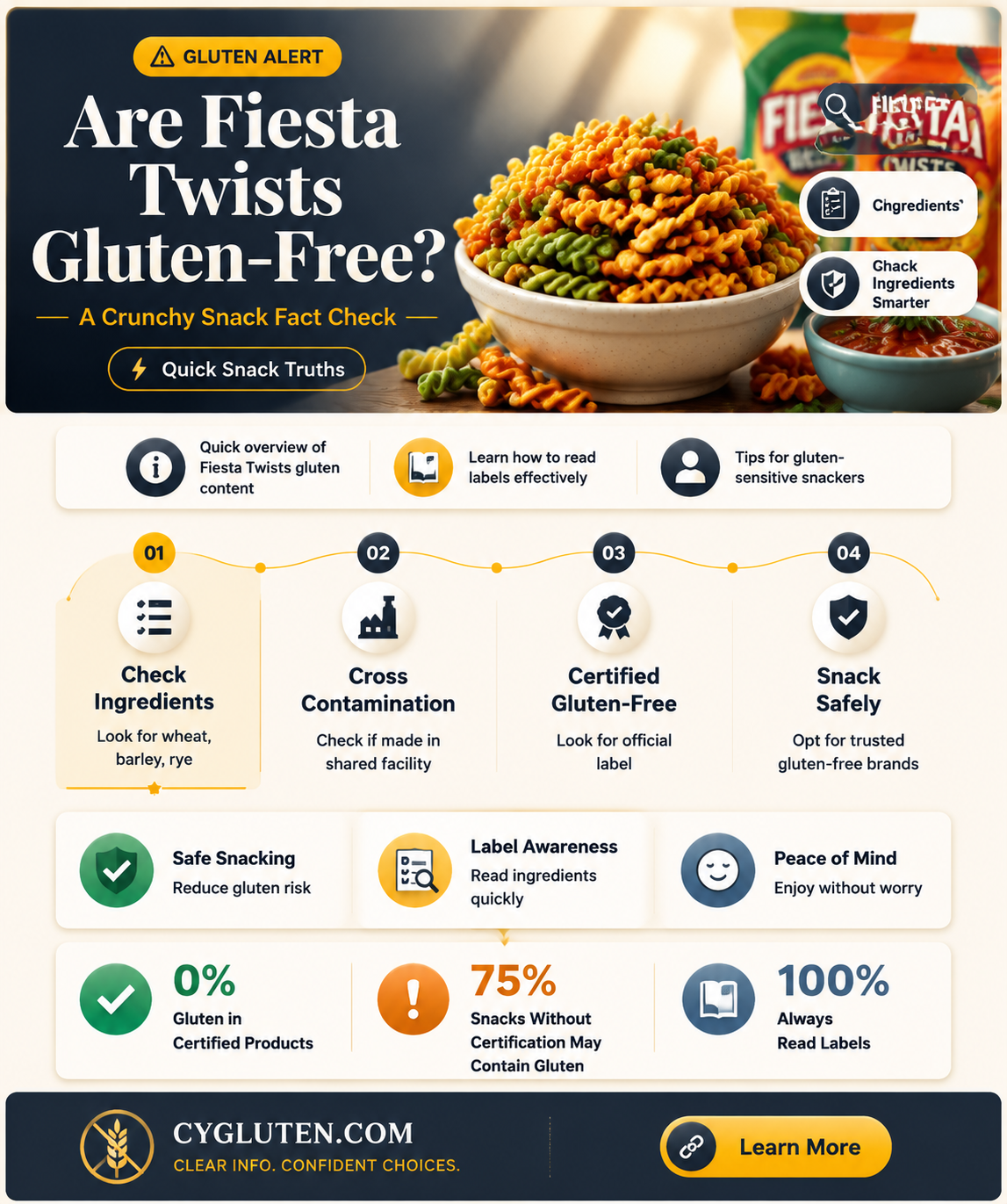 are fiesta twists gluten free