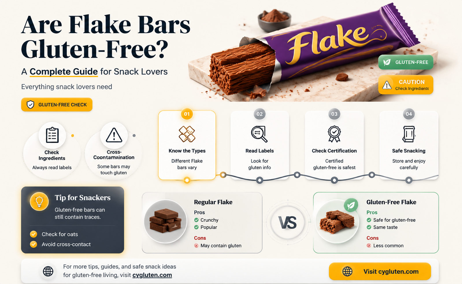 are flake bars gluten free