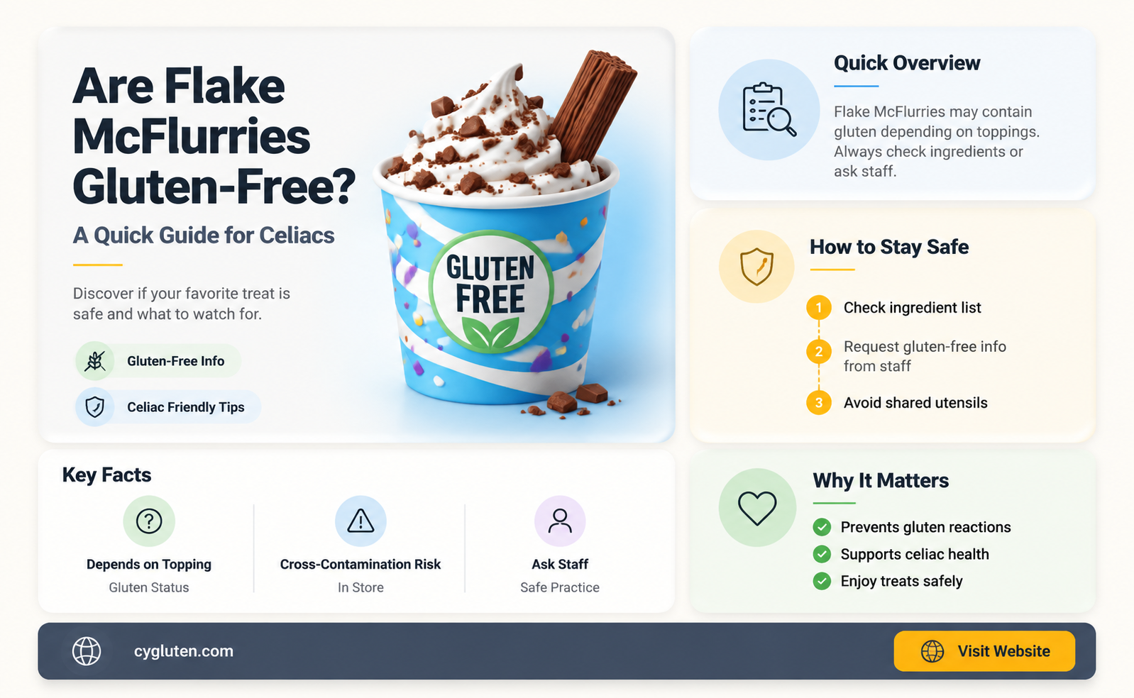 are flake mcflurries gluten free