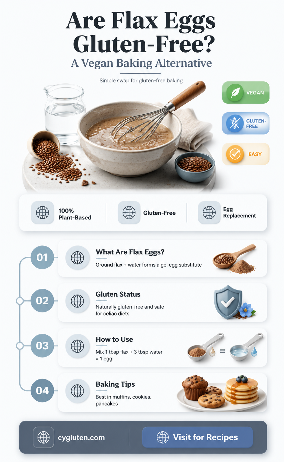 are flax eggs gluten free