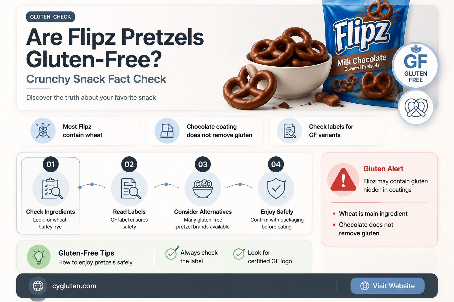 are flipz pretzels gluten free