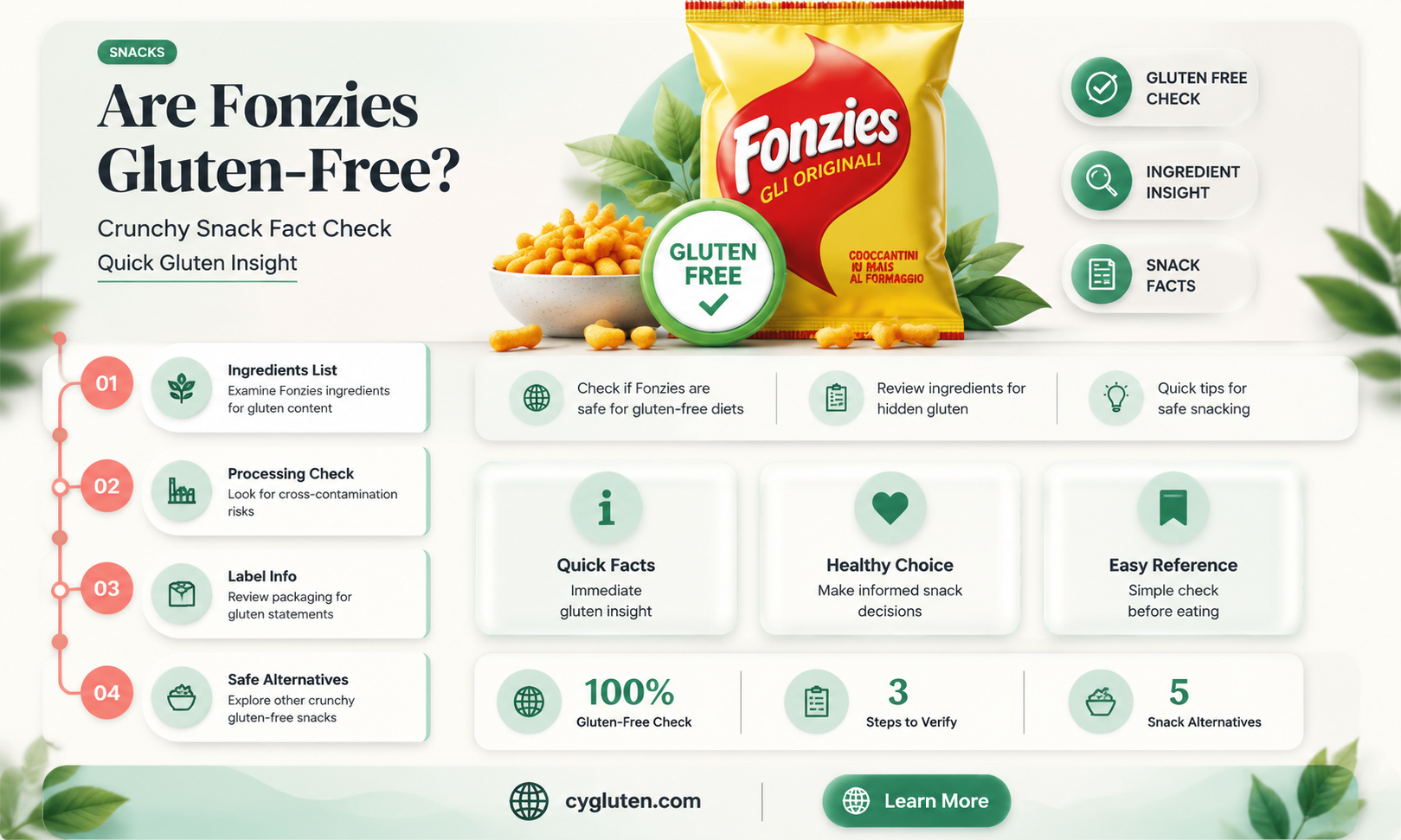 are fonzies gluten free
