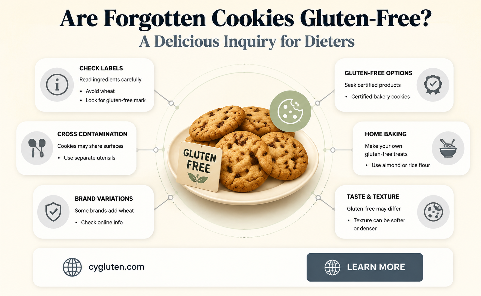 are forgotten cookies gluten free