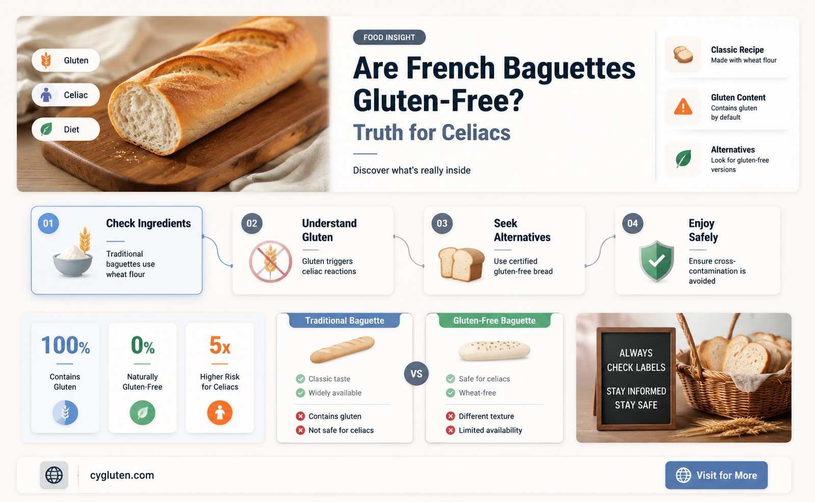 are french baguettes gluten free