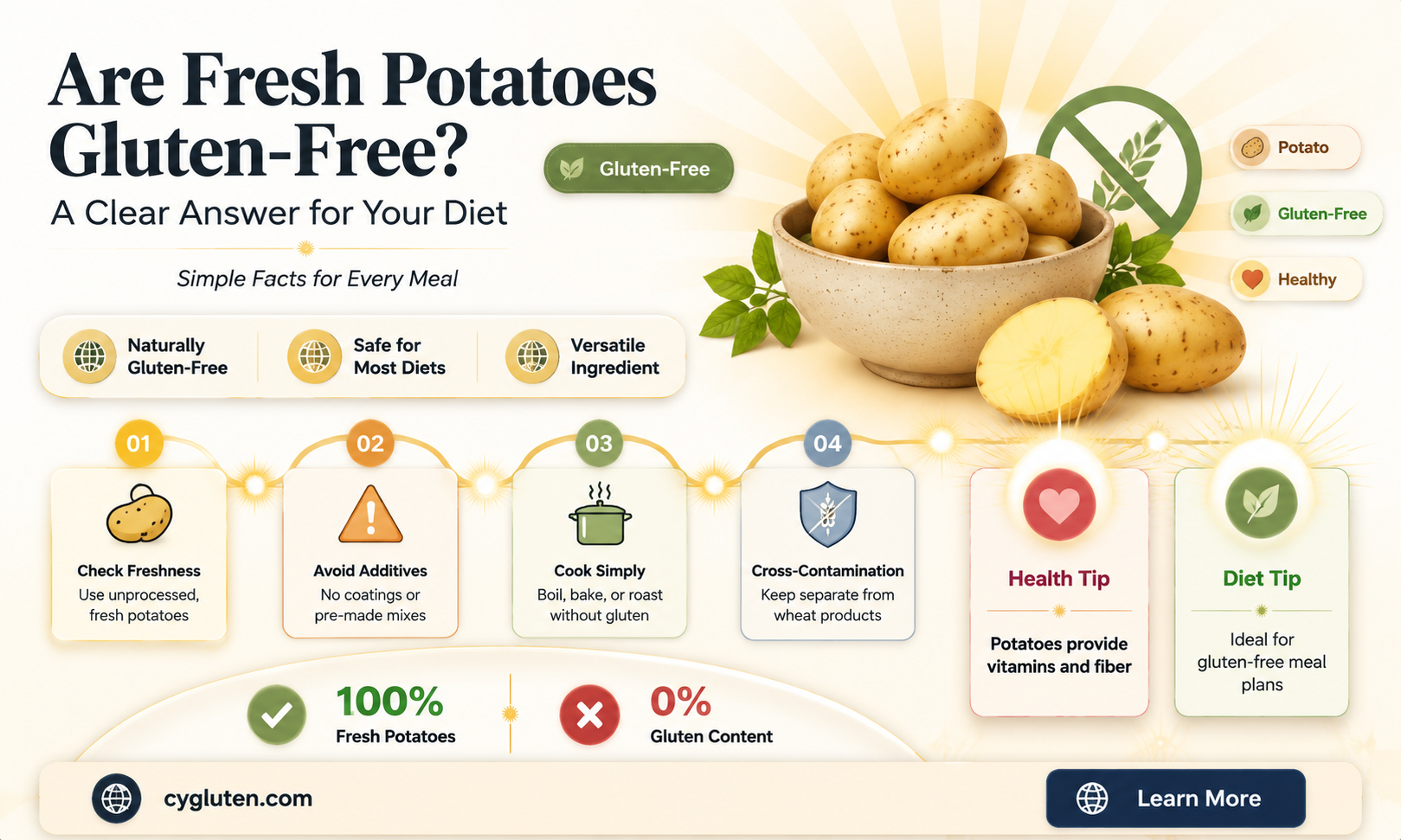 are fresh potatoes gluten free