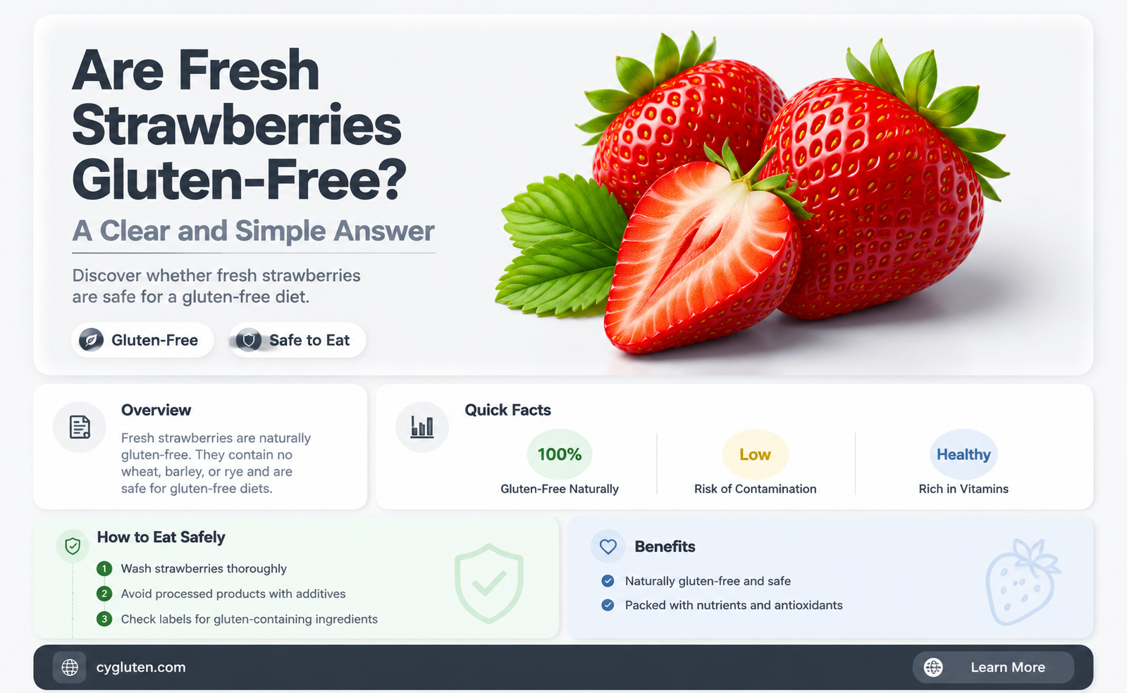 are fresh strawberries gluten free