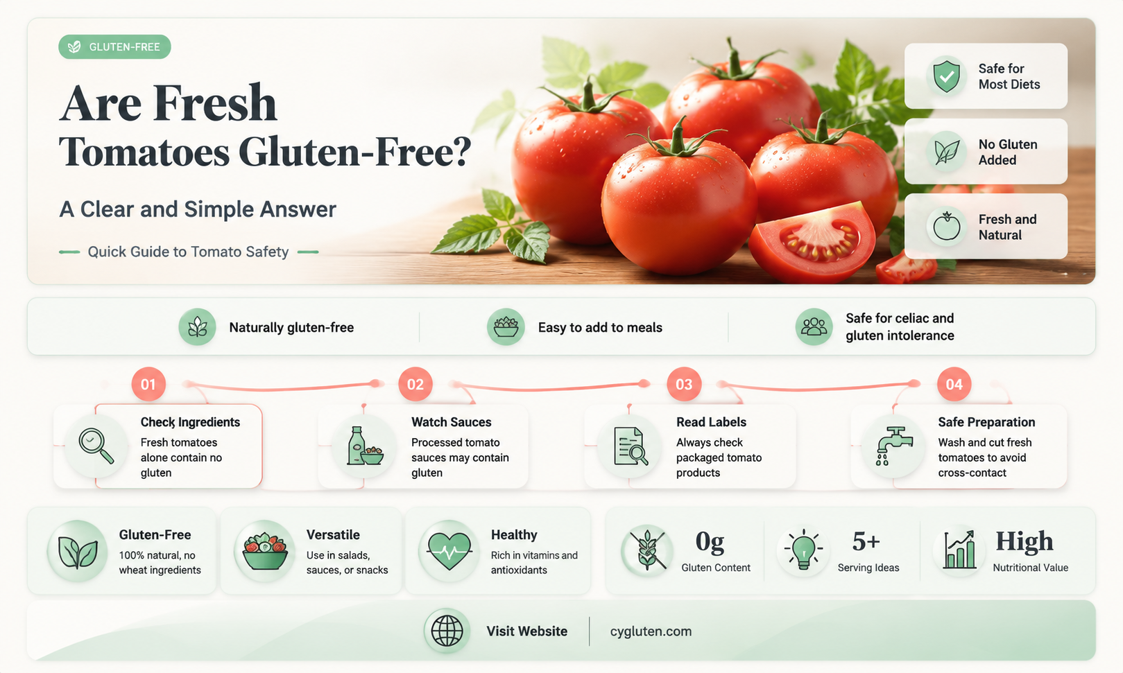 are fresh tomatoes gluten free