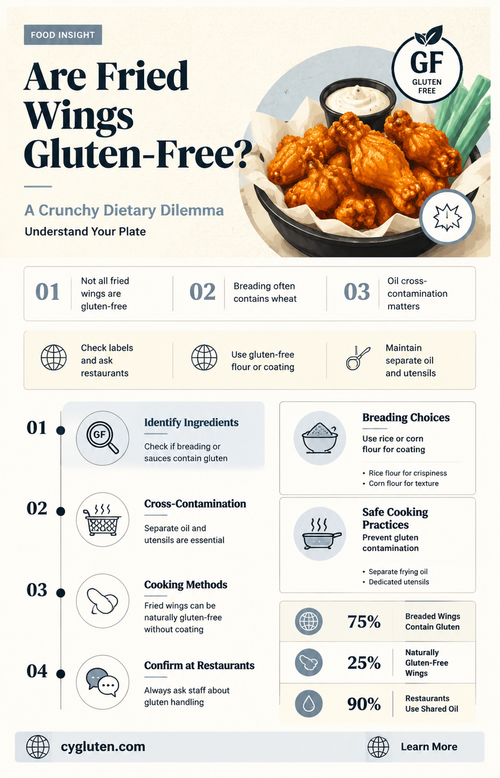 are fried wings gluten free