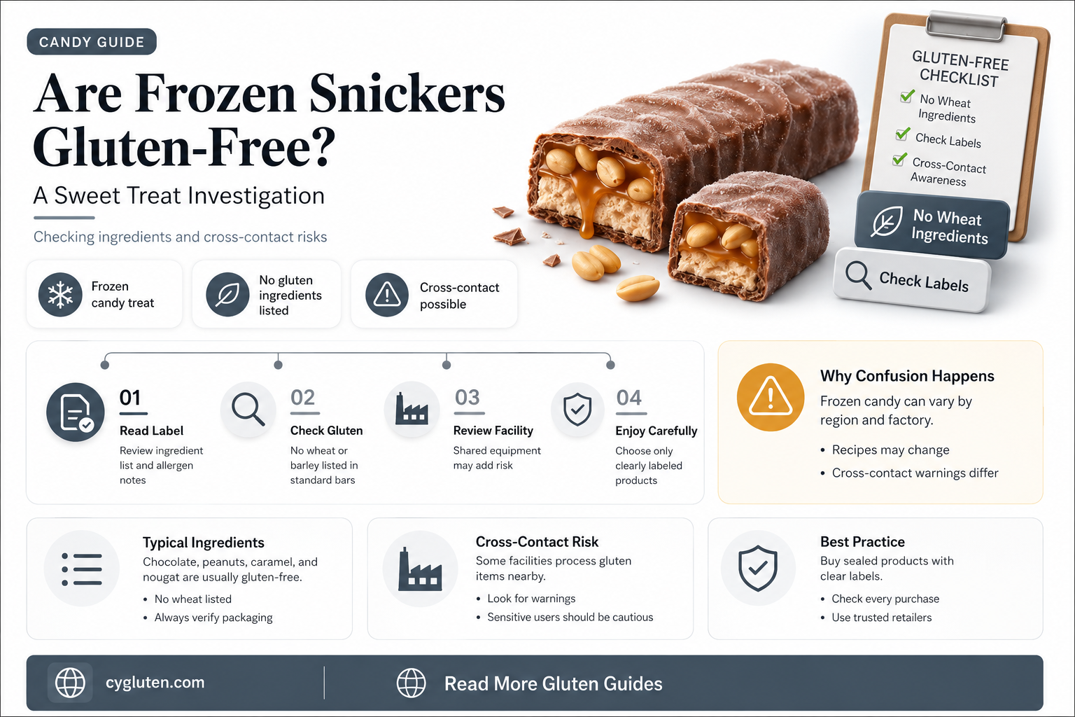 are frozen snickers gluten free