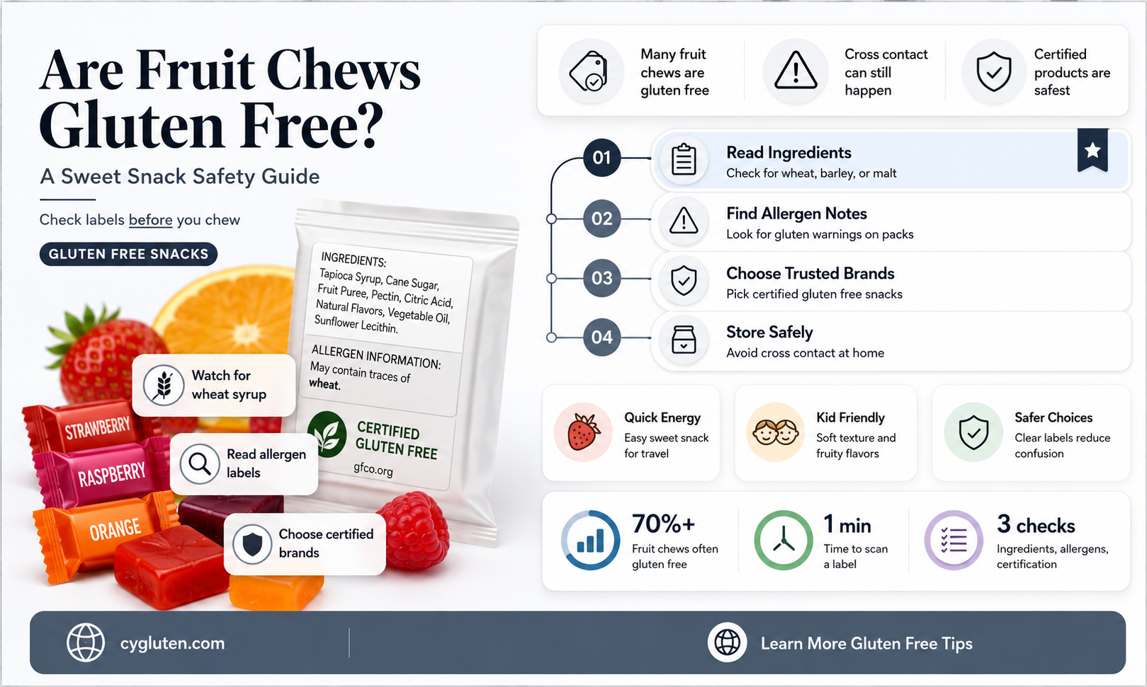 are fruit chews gluten free