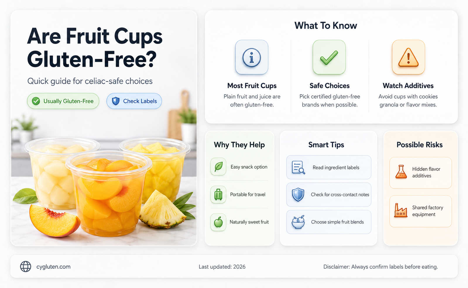 are fruit cups gluten free