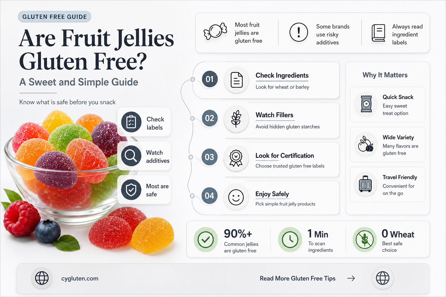 are fruit jellies gluten free